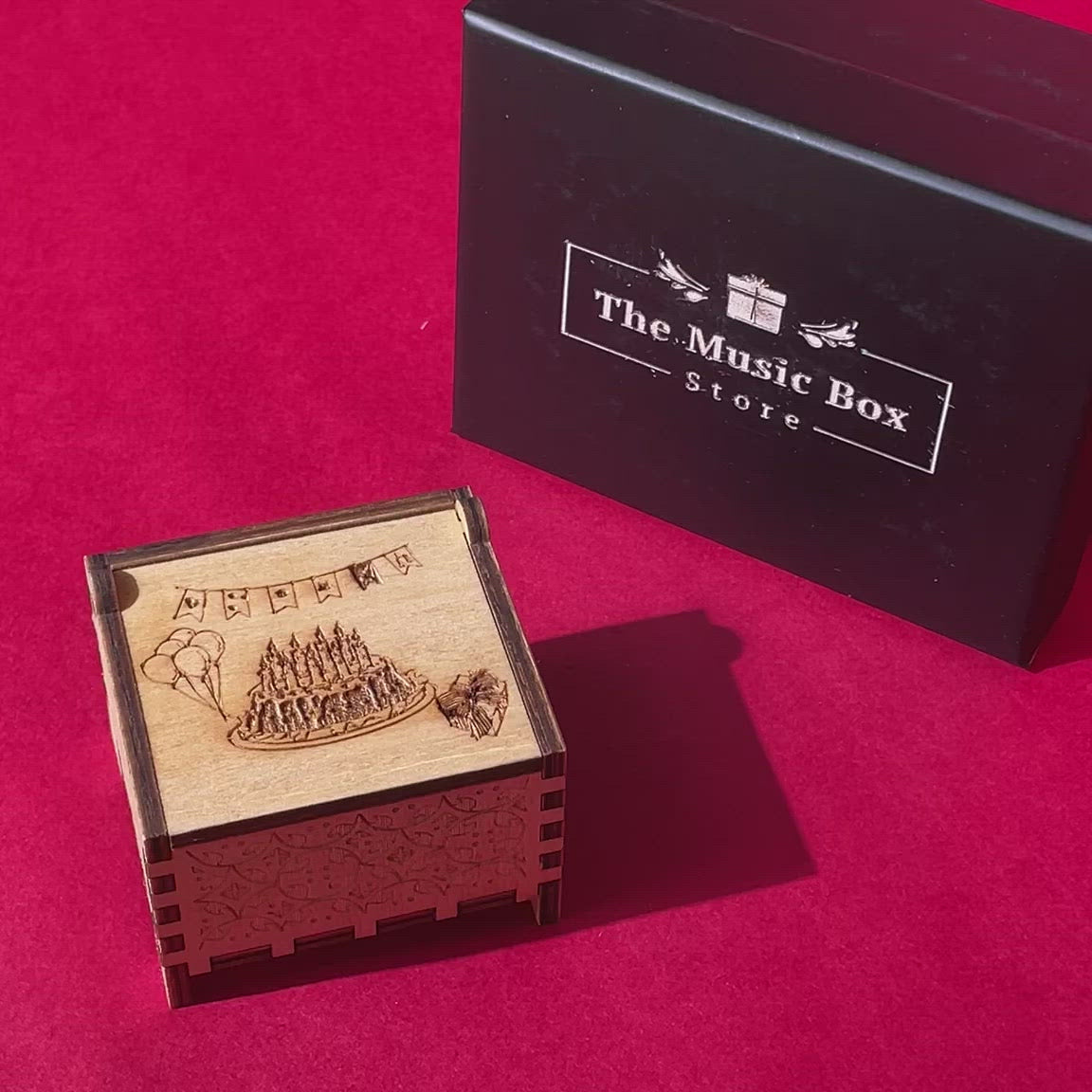 wind up custom music box gift