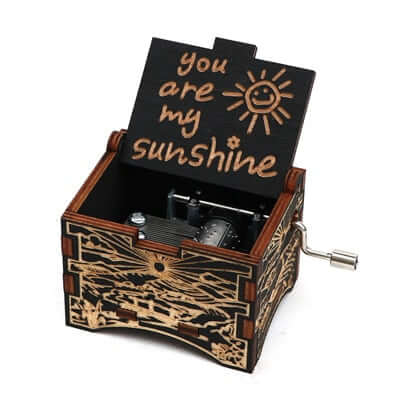 black you are my sunshine music box