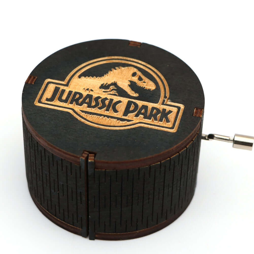 jurassic park cylindrical music box
