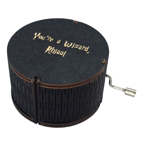 custom cylindrical harry potter music box